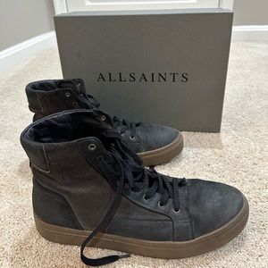 All Saints Alt High-Top Sneaker Charcoal/Black US11